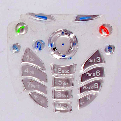 Tastaturmatte fr Nokia 3660 wei-Kristall