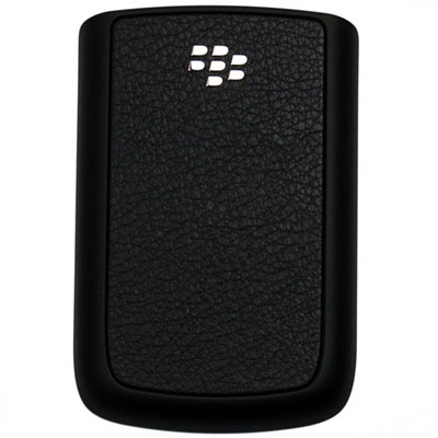 Blackberry 9700 Bold Akkudeckel Schwarz - Leder