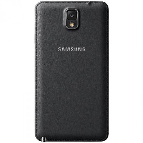 Samsung Note 3 Akkudeckel Lederoptik Schwarz